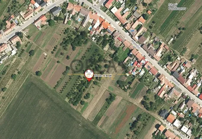 Prodej podílu pozemku pro bydlení, Starý Poddvorov, 394 m2