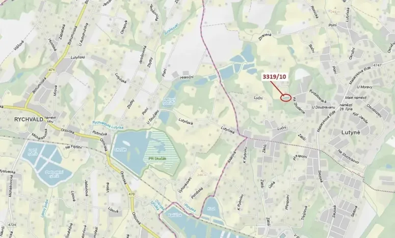 Dražba pozemku, Orlová, 147 m2