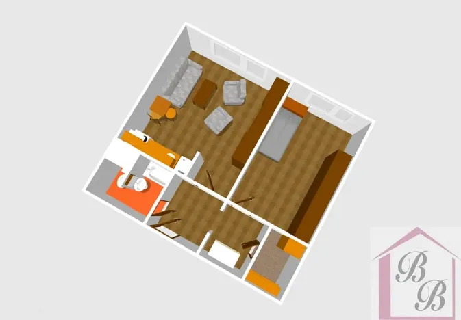 Pronájem bytu 1+1, Doksy, Hálkova, 42 m2