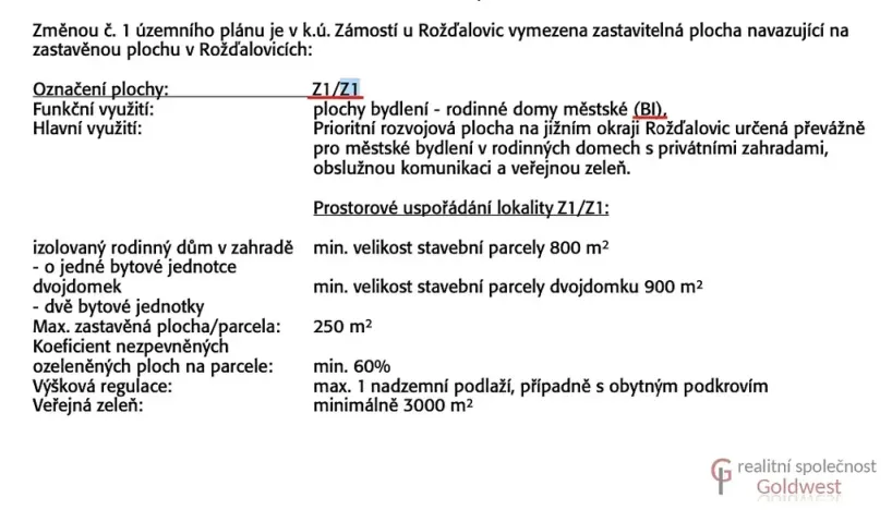 Prodej pozemku pro bydlení, Rožďalovice, 927 m2