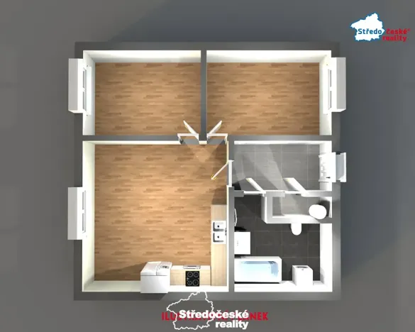 Pronájem bytu 3+kk, Říčany, Široká, 56 m2