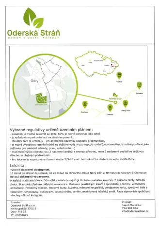 Prodej pozemku pro bydlení, Odry, Jižní, 790 m2