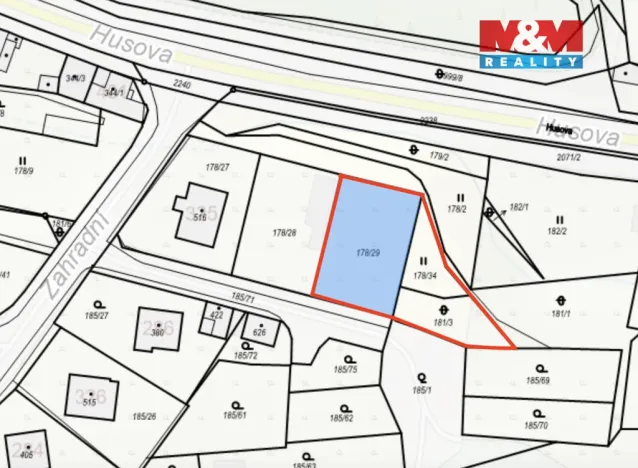 Prodej pozemku pro bydlení, Kladruby, Zahradní, 1021 m2