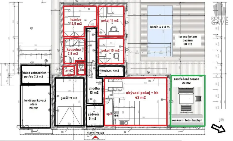 Prodej rodinného domu, Krupka, Hřbitovní, 134 m2