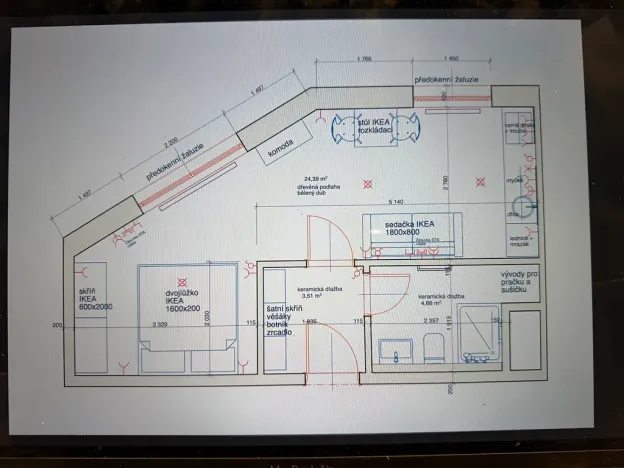 Pronájem bytu 1+kk, Praha - Strašnice, Michelangelova, 35 m2