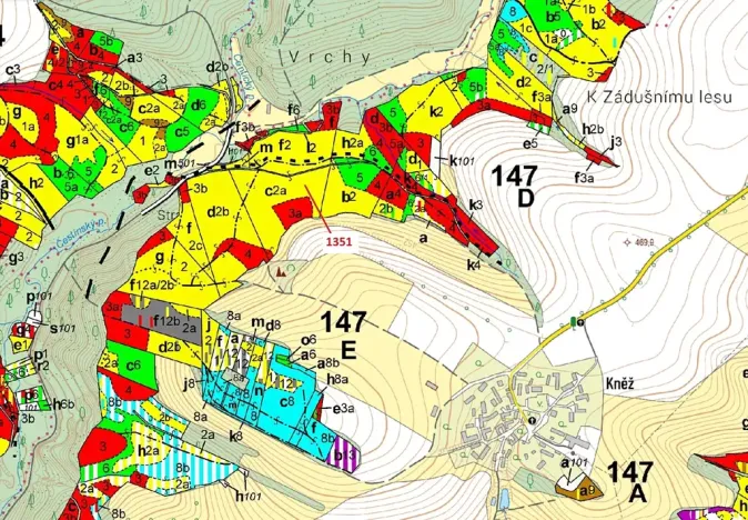 Dražba lesa, Čestín, 22508 m2
