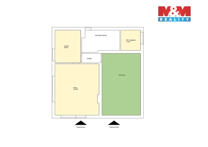 Pronájem bytu 1+1, Rychvald, U Stružky, 36 m2