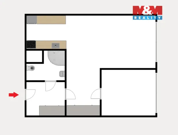 Prodej bytu 2+kk, Praha - Stodůlky, Běhounkova, 38 m2