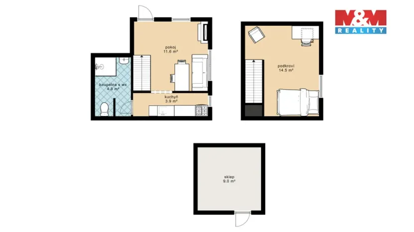 Prodej chaty, Nalžovice - Nalžovické Podhájí, 44 m2
