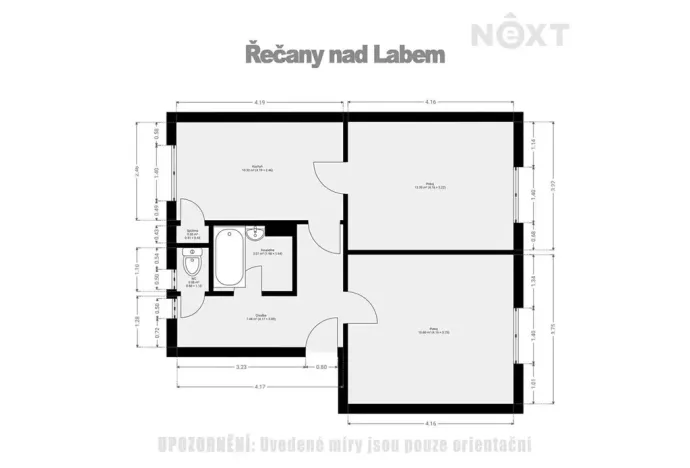 Pronájem bytu 2+1, Řečany nad Labem, 1. máje, 58 m2