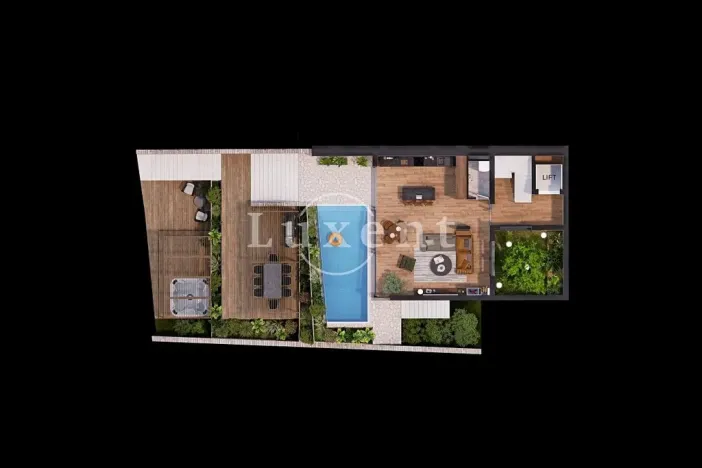 Prodej bytu 4+kk, Okrug Donji, Chorvatsko, 139 m2