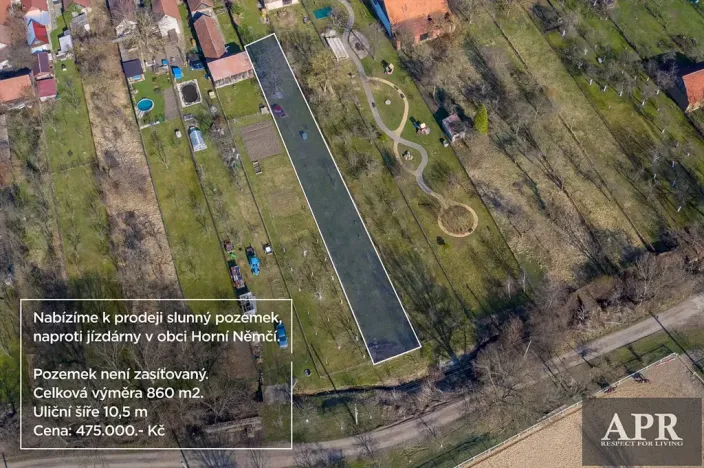 Prodej zahrady, Horní Němčí, 860 m2