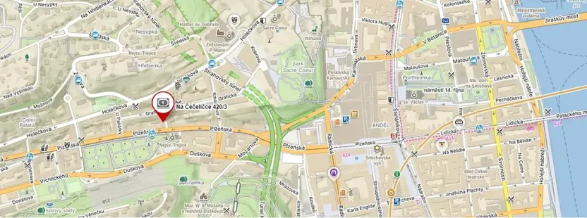 Prodej atypického bytu, Praha - Smíchov, Na Čečeličce, 78 m2