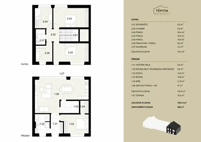 Prodej bytu 6+kk a větší, Kamenice, 178 m2