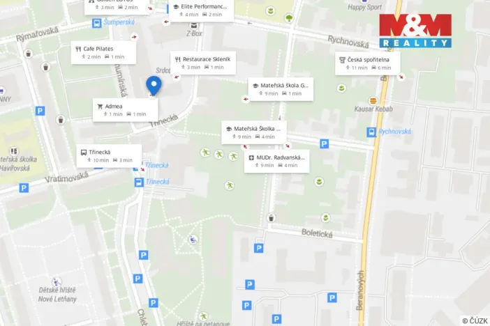 Prodej bytu 1+kk, Praha - Letňany, Třinecká, 39 m2