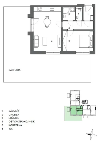 Prodej bytu 2+kk, Otice, Rybníčky, 50 m2