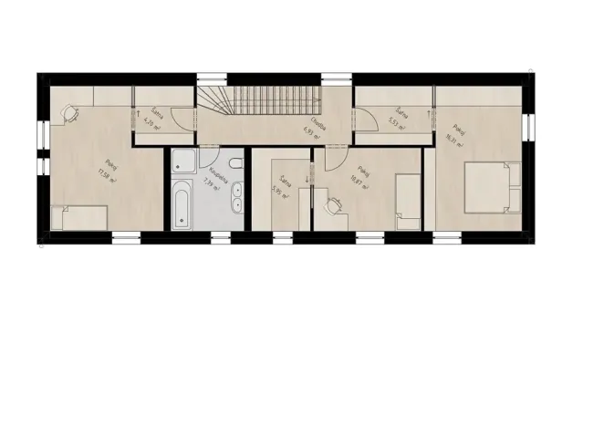 Prodej rodinného domu, Vysoký Újezd, Rochlova, 150 m2