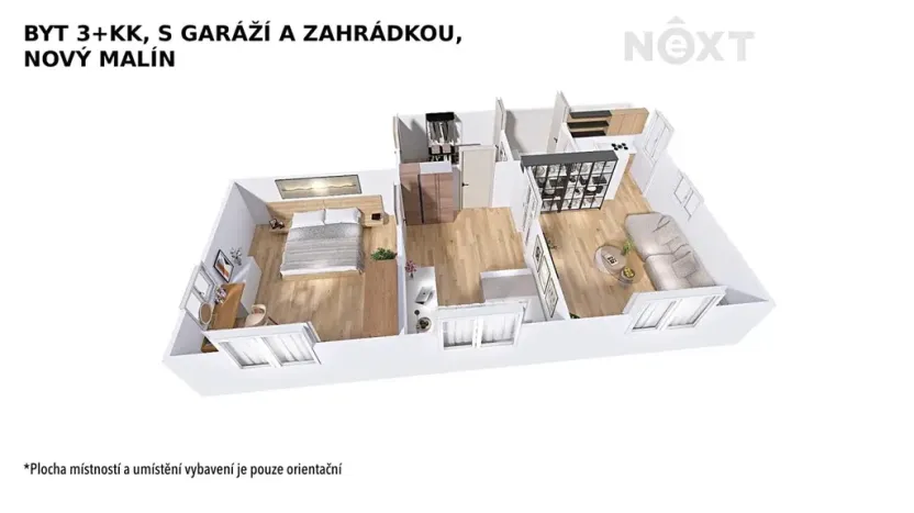 Prodej bytu 3+kk, Nový Malín, 65 m2