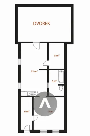 Prodej rodinného domu, Šitbořice, Přátelství, 53 m2