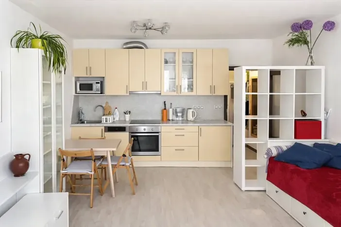 Pronájem bytu 1+kk, Praha - Hloubětín, Modrého, 34 m2