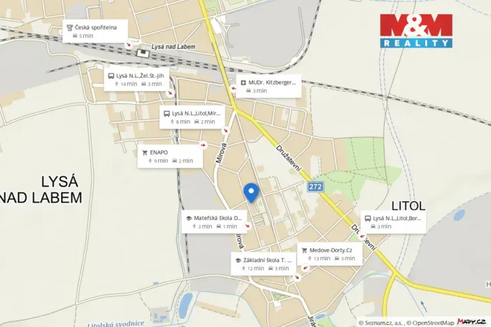 Pronájem bytu 2+kk, Lysá nad Labem - Litol, Na Vysoké mezi, 45 m2