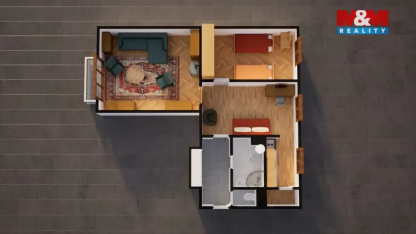 Prodej bytu 3+1, Karlovice - Sedmihorky, 65 m2