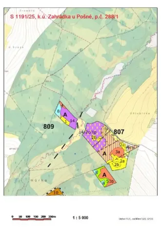 Prodej lesa, Pošná, 12283 m2