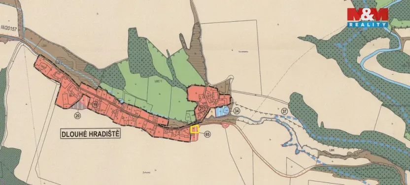 Prodej pozemku pro bydlení, Konstantinovy Lázně - Dlouhé Hradiště, 1302 m2