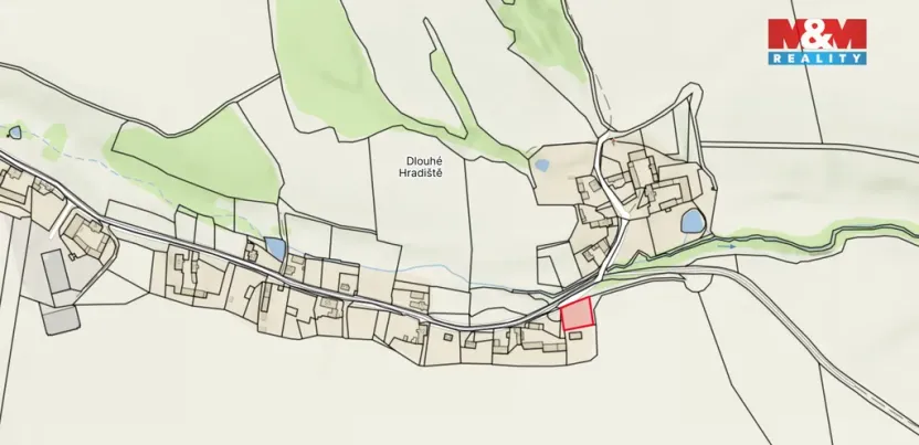 Prodej pozemku pro bydlení, Konstantinovy Lázně - Dlouhé Hradiště, 1302 m2