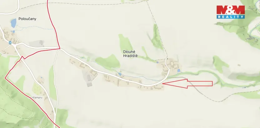 Prodej pozemku pro bydlení, Konstantinovy Lázně - Dlouhé Hradiště, 1302 m2