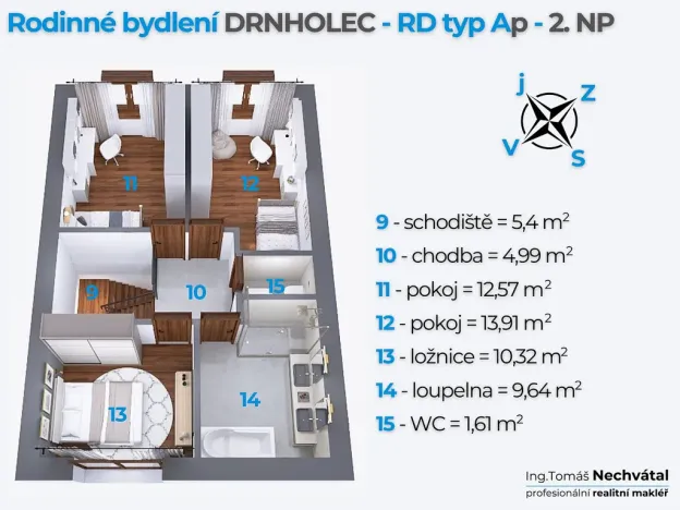 Prodej rodinného domu, Drnholec, Hrušovanská, 118 m2