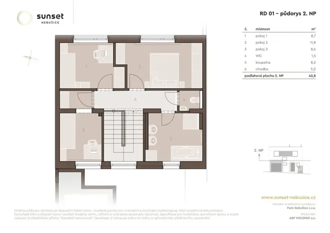Pronájem rodinného domu, Praha - Nebušice, Noseckých, 120 m2