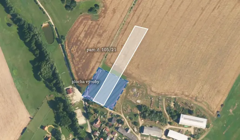 Prodej komerčního pozemku, Mysletice, 5483 m2