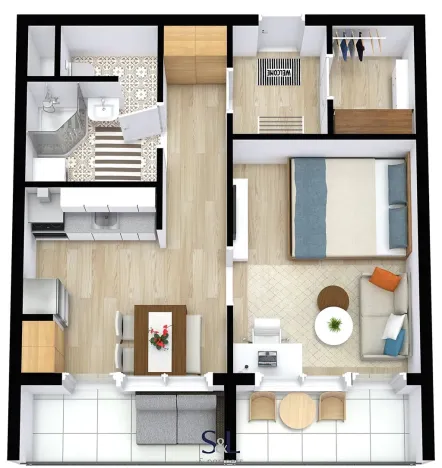 Pronájem bytu 1+1, Liberec, Jáchymovská, 34 m2