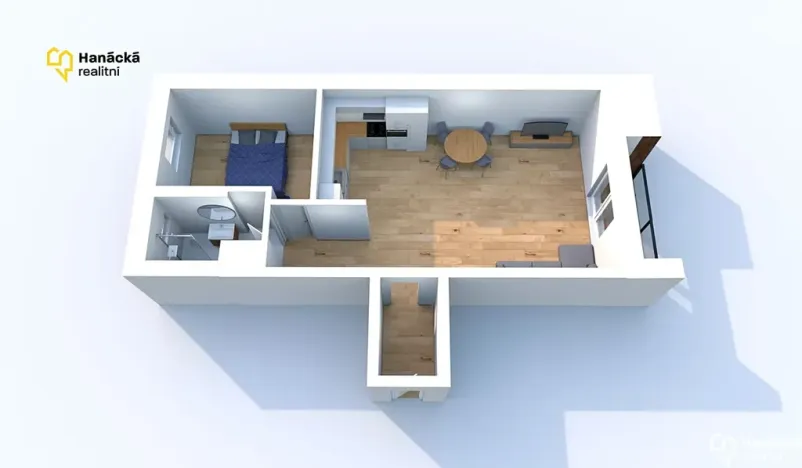 Pronájem bytu 2+kk, Olomouc, Hálkova, 62 m2