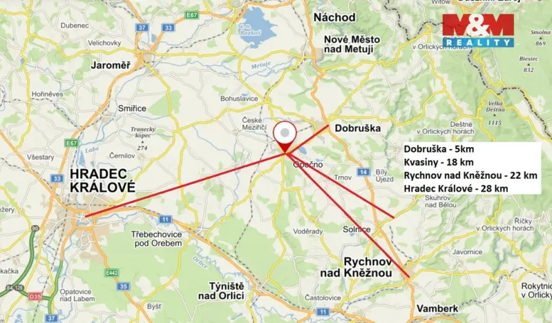 Prodej bytu 4+kk, Opočno, Nádražní, 85 m2