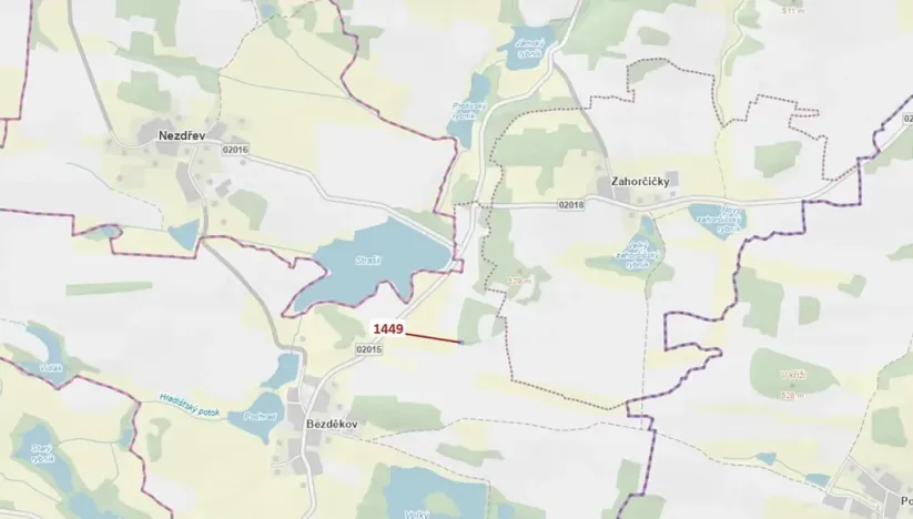 Dražba lesa, Hradiště, 638 m2