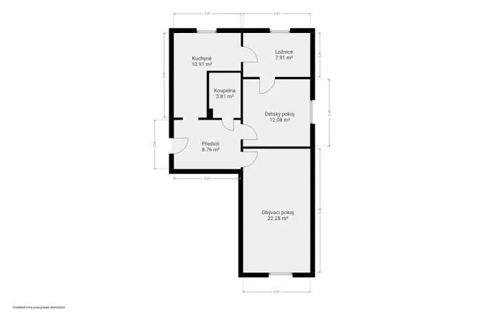 Prodej bytu 3+1, Plzeň, Zábělská, 67 m2