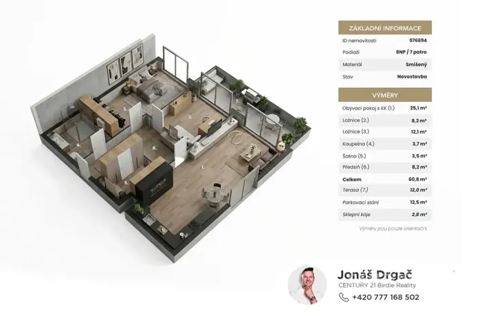 Prodej bytu 3+kk, Praha - Modřany, Československého exilu, 60 m2