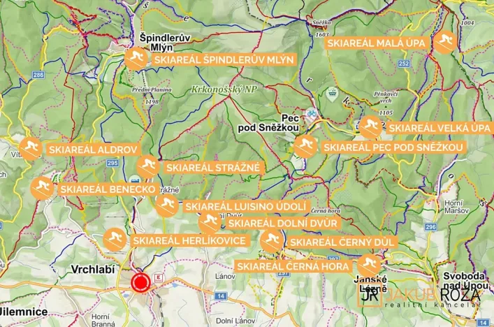 Pronájem bytu 3+kk, Vrchlabí, Jos. Šíra, 59 m2