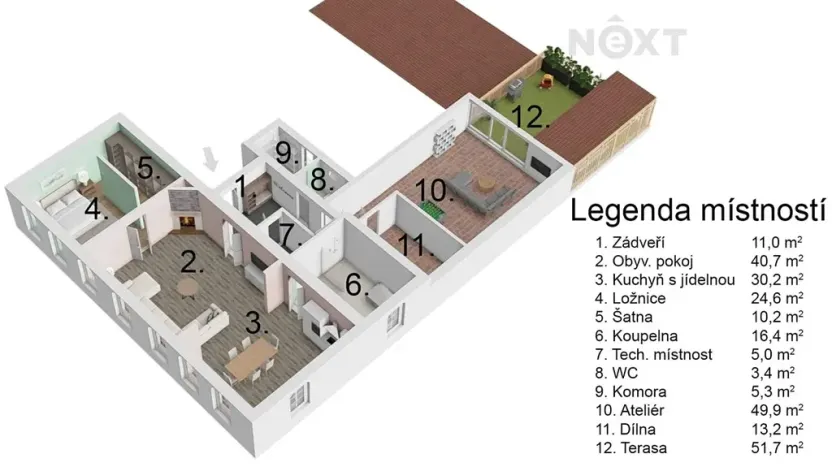 Prodej bytu 3+kk, Prostějov, Svatoplukova, 297 m2