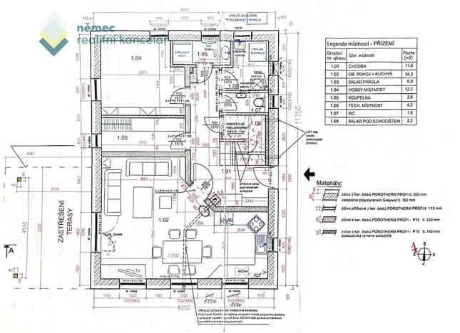Pronájem rodinného domu, Sobotka, Za školou, 140 m2