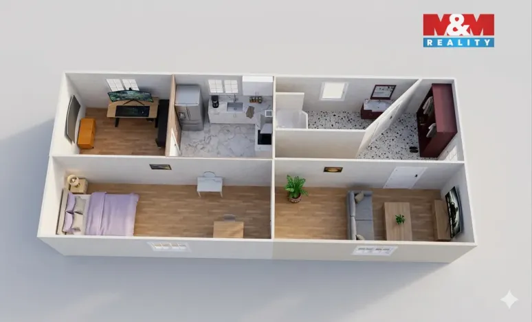 Prodej bytu 3+1, Litoměřice, Teplická, 72 m2