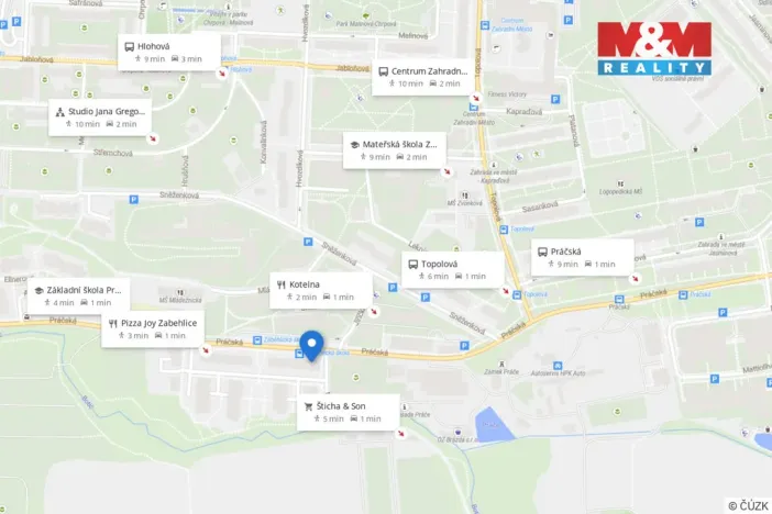 Pronájem bytu 2+kk, Praha - Záběhlice, Práčská, 53 m2