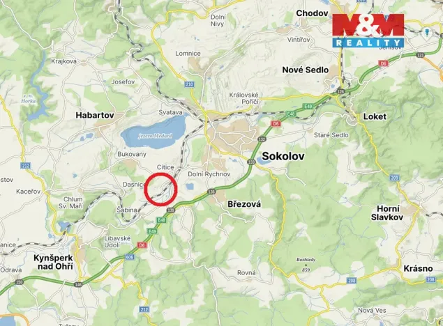 Prodej pozemku pro bydlení, Citice - Hlavno, 5000 m2