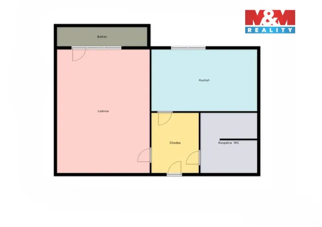 Prodej bytu 1+1, Ostrava - Výškovice, Srbská, 41 m2