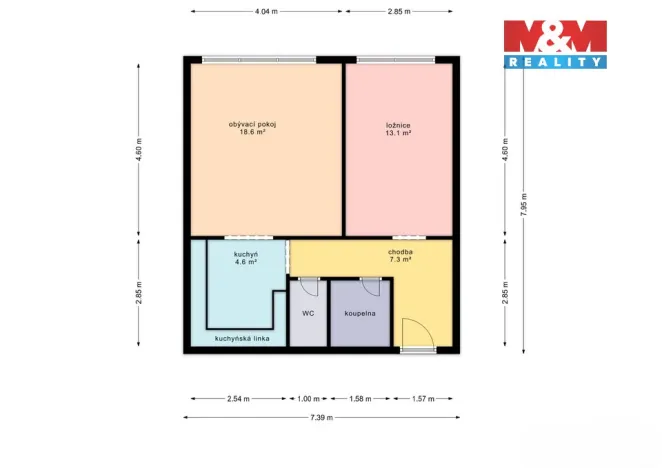 Prodej bytu 2+1, Havířov - Šumbark, Zvonková, 51 m2