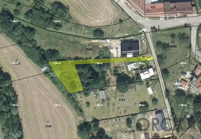 Prodej podílu louky, Prostějovičky, 268 m2