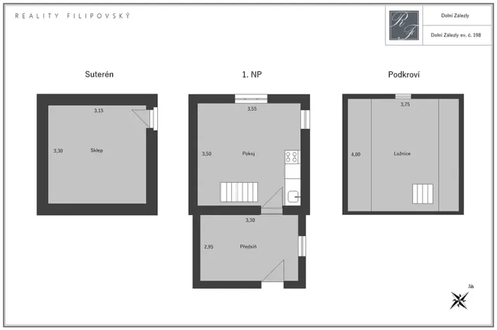 Prodej chaty, Dolní Zálezly, 37 m2