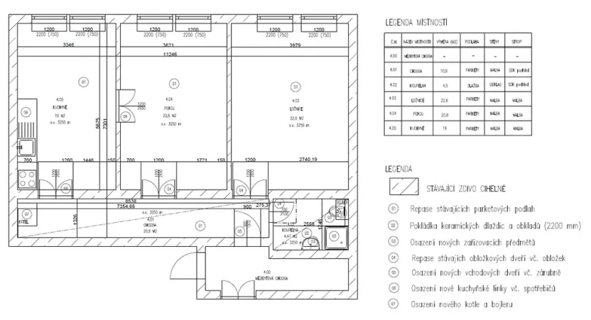 Prodej bytu 3+kk, Praha - Nové Město, Růžová, 80 m2